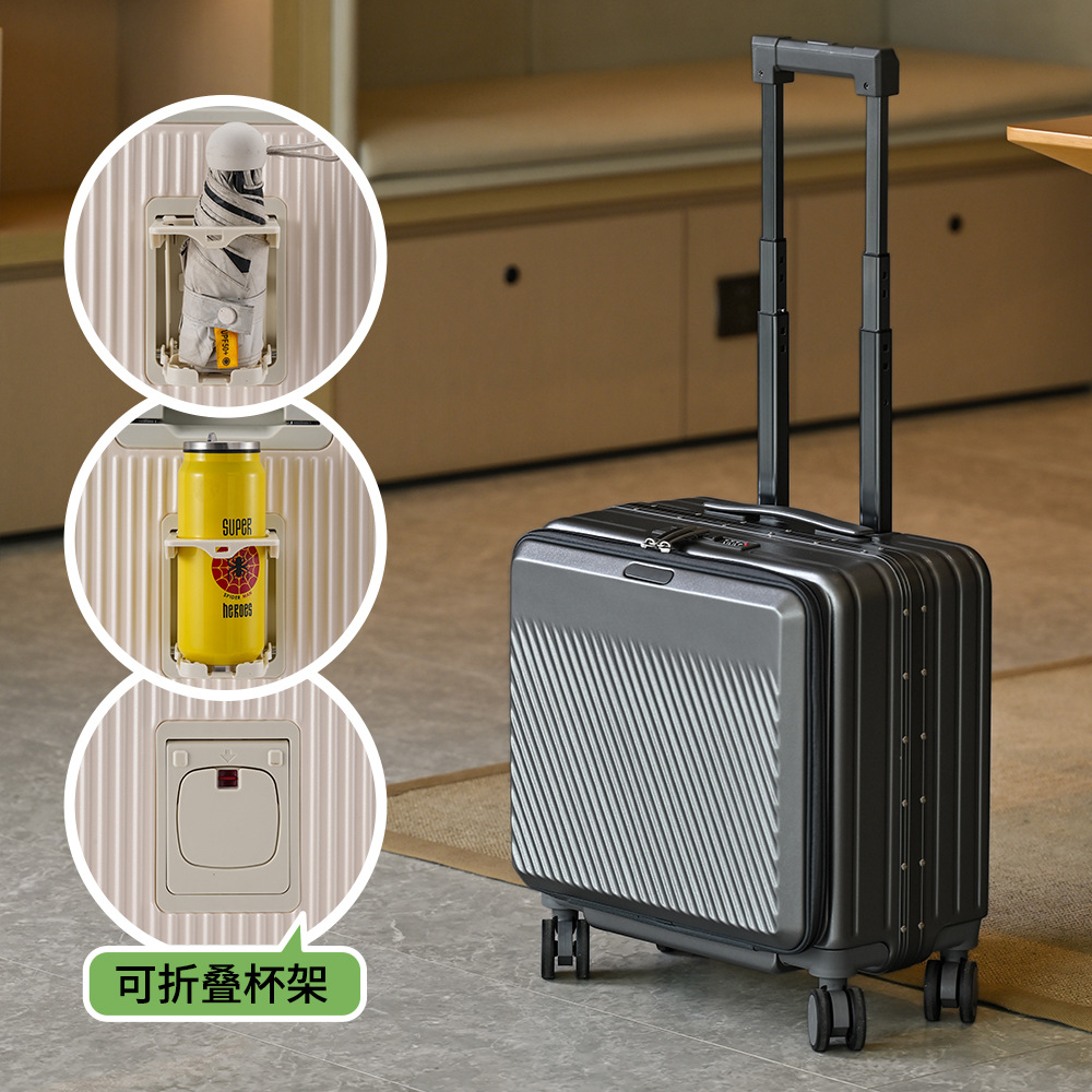 Mala de Viagem com Abertura Fr - Aluminum Frame Carry On Luggage avaliação e preço