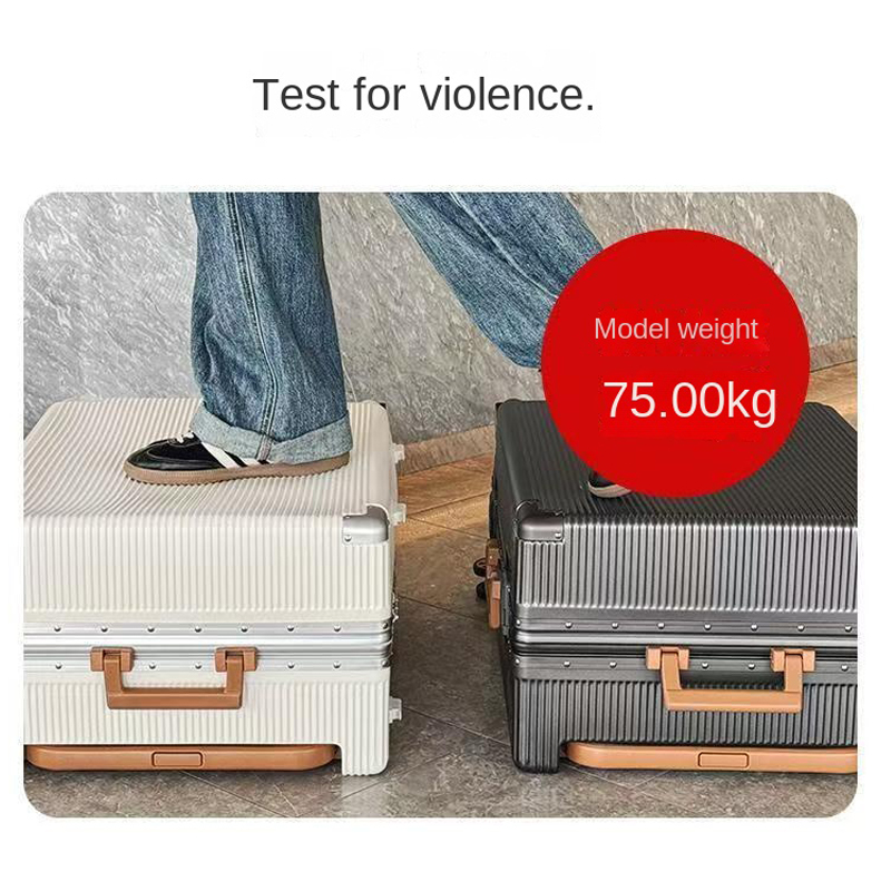 Nova Mala de Viagem com Rodas  - Aluminum Frame Carry On Luggage avaliação e preço