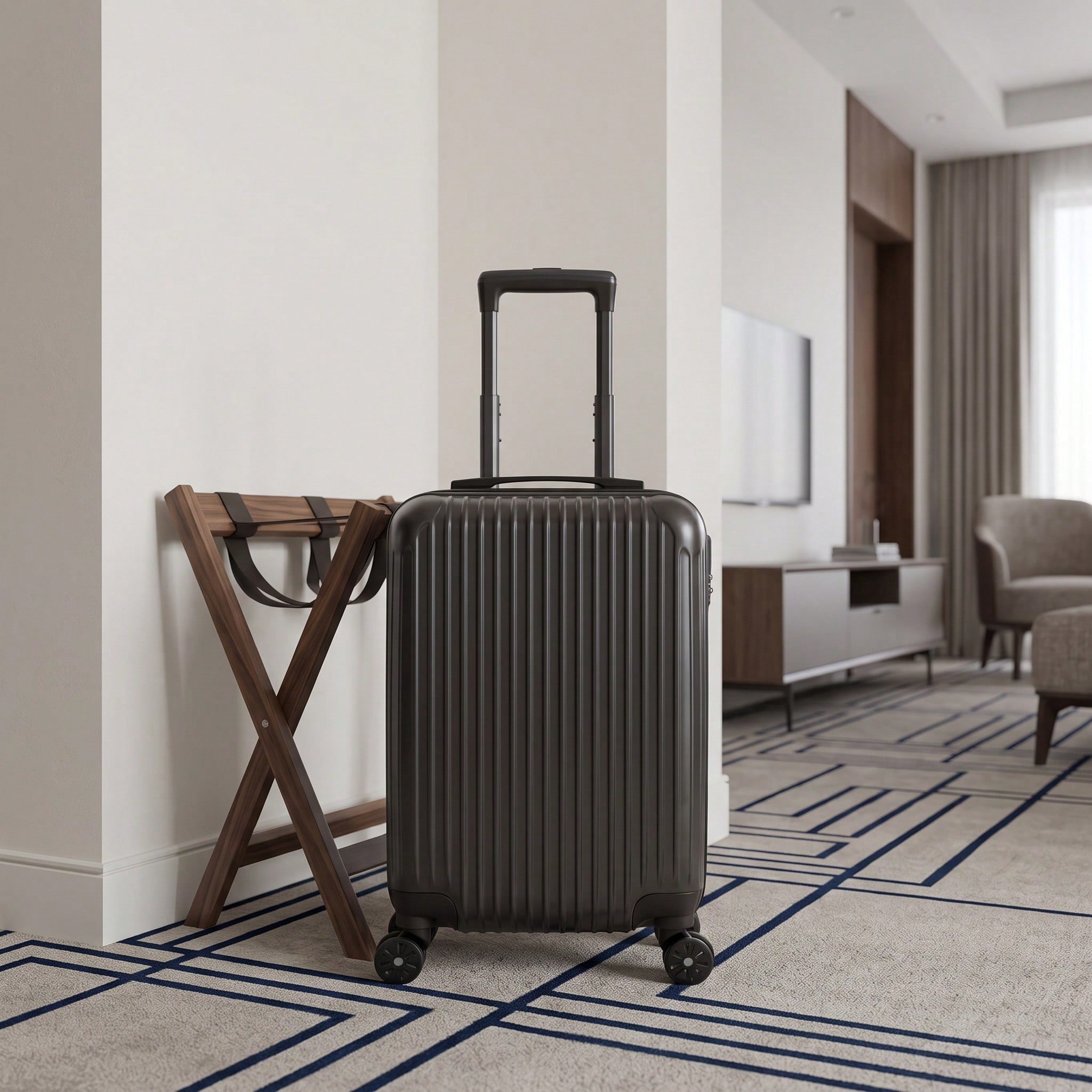 Mala de viagem rígida em ABS,  - Spinner Wheel Rolling Suitcase 20 Inch avaliação e preço