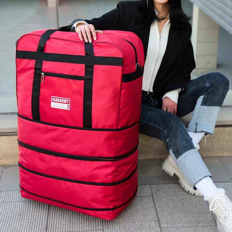 Bolsa de viagem dobrável uniss - Foldable Rolling Luggage Bag avaliação e preço