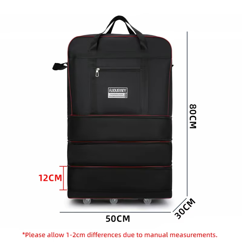 Bolsa de viagem dobrável uniss - Foldable Rolling Luggage Bag avaliação e preço