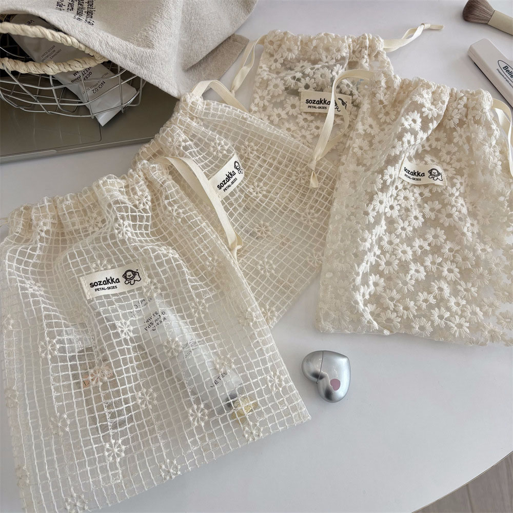 Bolsa de Maquiagem de Renda Bo - Cosmetic Bags avaliação e preço