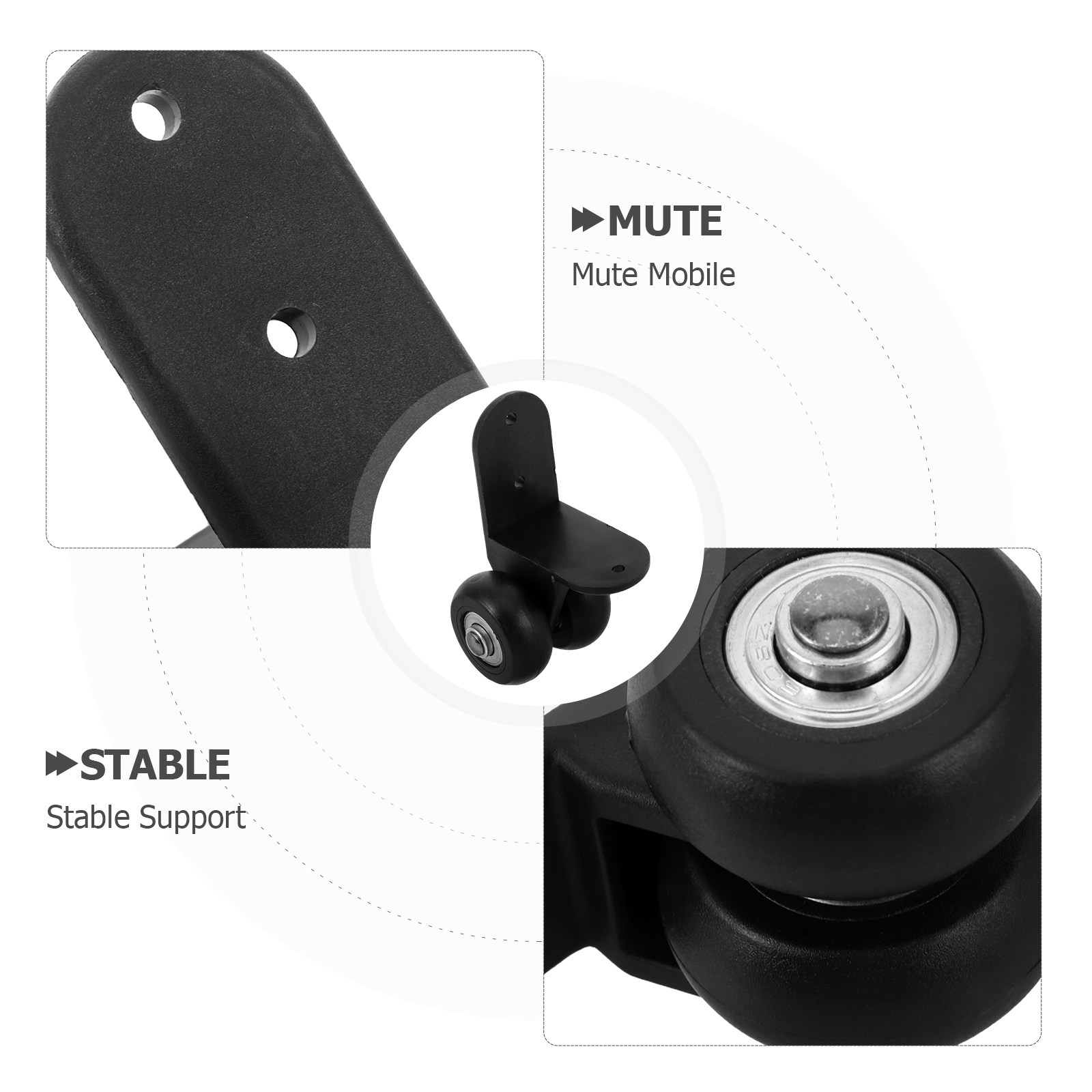 1 par de rodízios reforçados p - Silent Replacement Luggage Wheels avaliação e preço