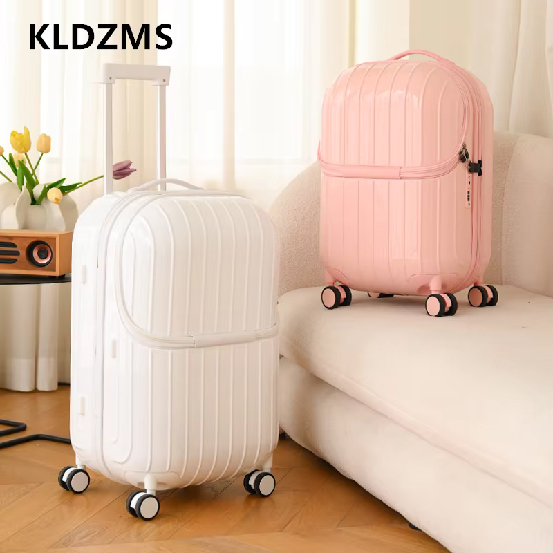 KLQDZMS Mala multifuncional co - Spinner Wheel Rolling Suitcase 20 Inch avaliação e preço