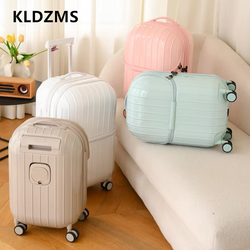 KLQDZMS Mala multifuncional co - Spinner Wheel Rolling Suitcase 20 Inch avaliação e preço