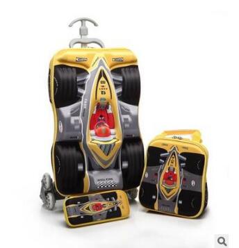 Mala de carro 3d para meninos, - Foldable Rolling Luggage Bag avaliação e preço